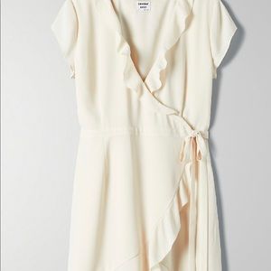 Aritzia Sunday Best - Yellow Wrap Dress